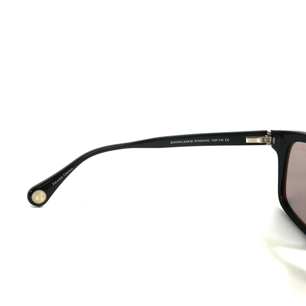 Robert Graham Sunglasses OTHELLO BLK Black Square Frames with Gray Mirror Lenses